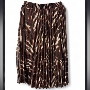 RACHEL Rachel Roy Zebra Print A-Line Skirt
